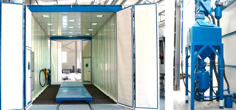 máquinas de pintura y proyección