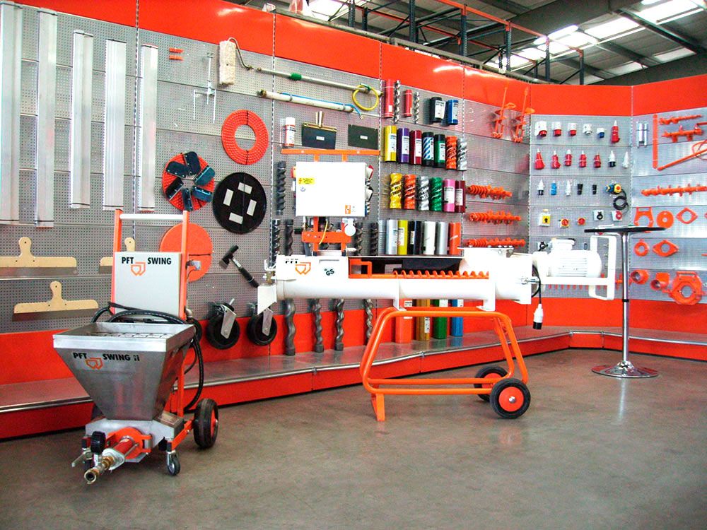 Venta de máquinas de proyección y pintura