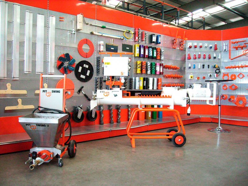 Venta de máquinas de proyección y pintura